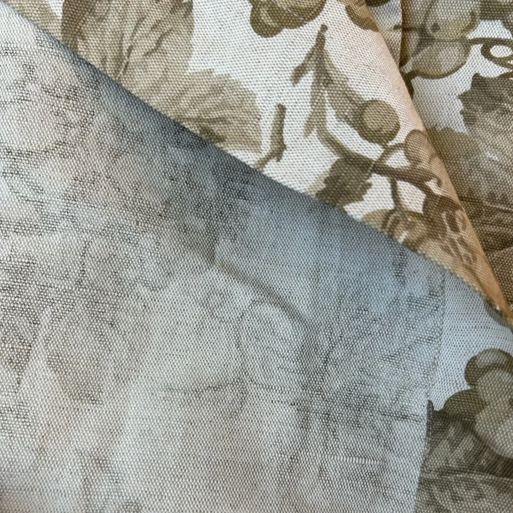 Williams Sonoma Tablecloth Elegant Leaf Grape Pattern Linen Blend Dining 70x90